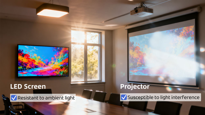 led wall vs projector